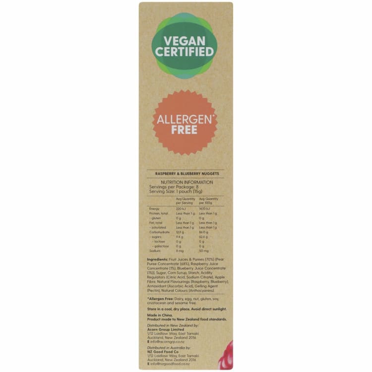 Goodnessme Fruit Nuggets Raspberry & Blueberry