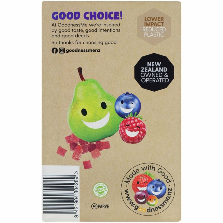 Goodnessme Fruit Nuggets Raspberry & Blueberry