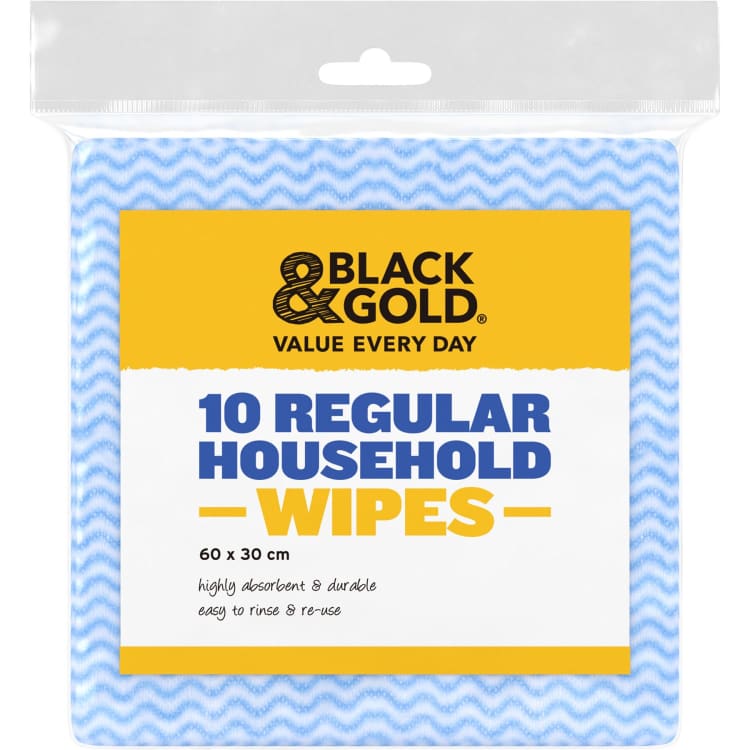 Black & Gold Regular Household Wipes