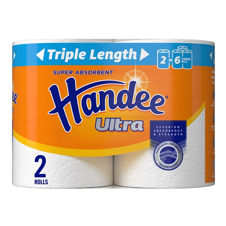Handee Ultra Paper Towels Triple Length White 2 Pack | IGA Shop Online