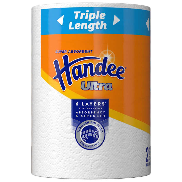 Handee Ultra Paper Towels Triple Length White 2 Pack | IGA Shop Online