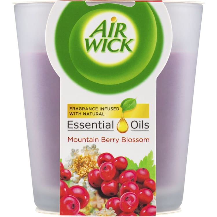 Air Wick Essential Oil Candle Mountain Berry Blossom