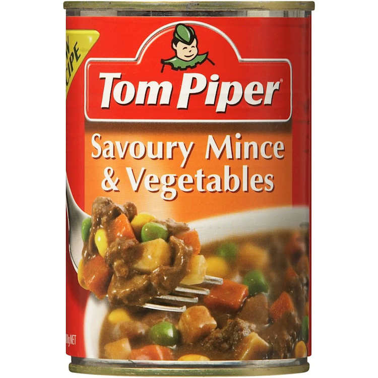 Tom Piper Beef Savoury Mince Vegetable