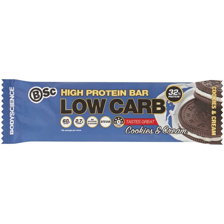 BSc Body Science High Protein Bar Cookies & Cream