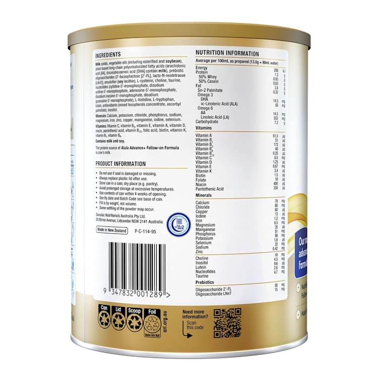 Alula Advance+ Stage 2 Follow-On Formula 6-12 Months