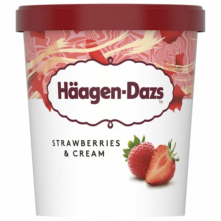 Haagen-Dazs Strawberries & Cream Ice Cream