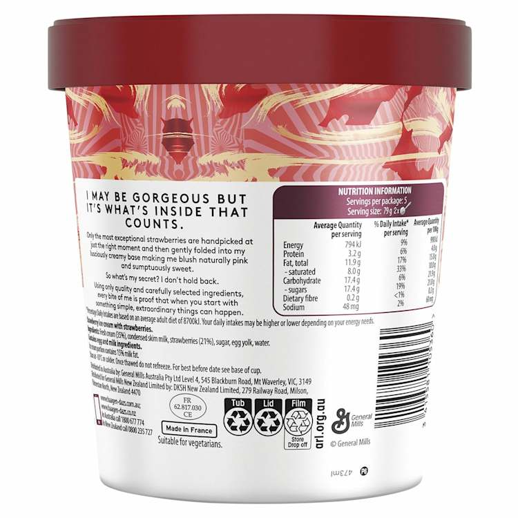 Haagen-Dazs Strawberries & Cream Ice Cream