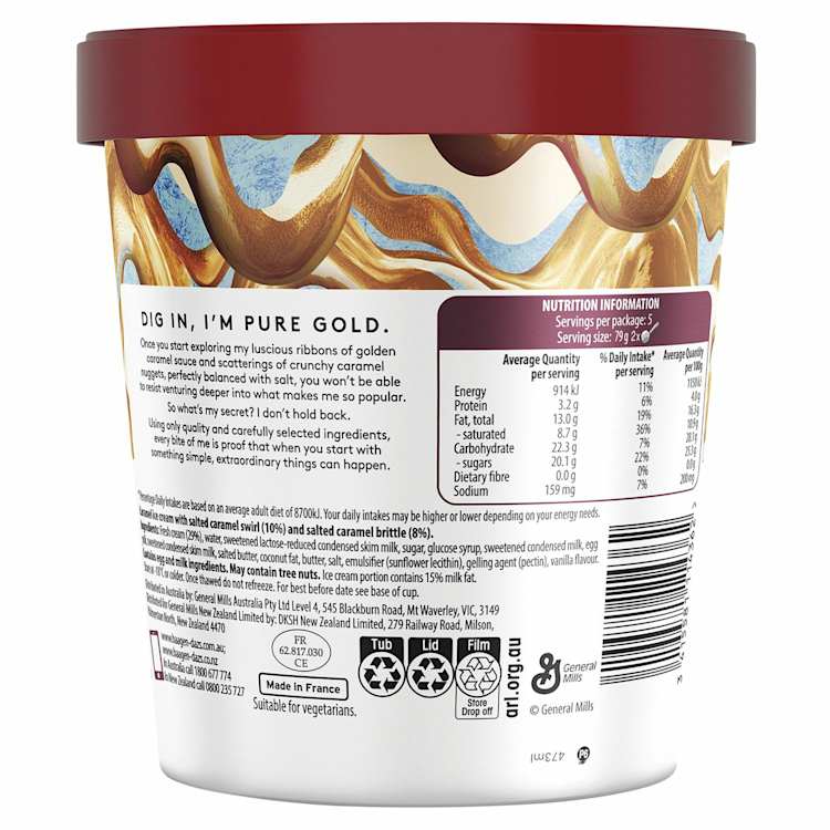 Haagen-Dazs Salted Caramel Ice Cream