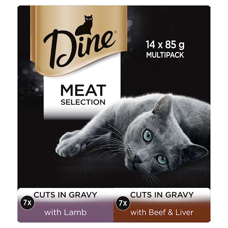 Dine Wet Cat Food Meat Selection In Gravy