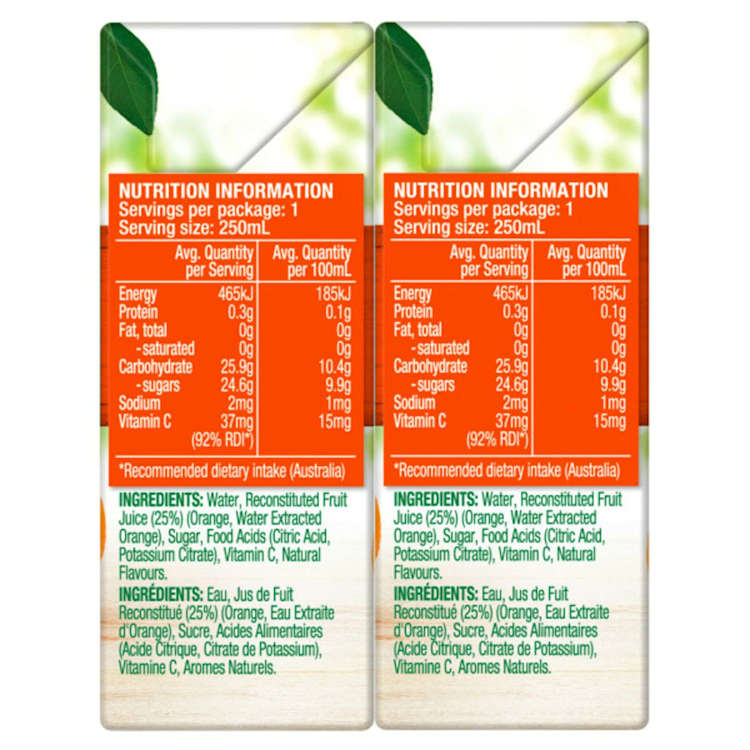 Golden Circle Orange Burst Fruit Drink Multipack Poppers