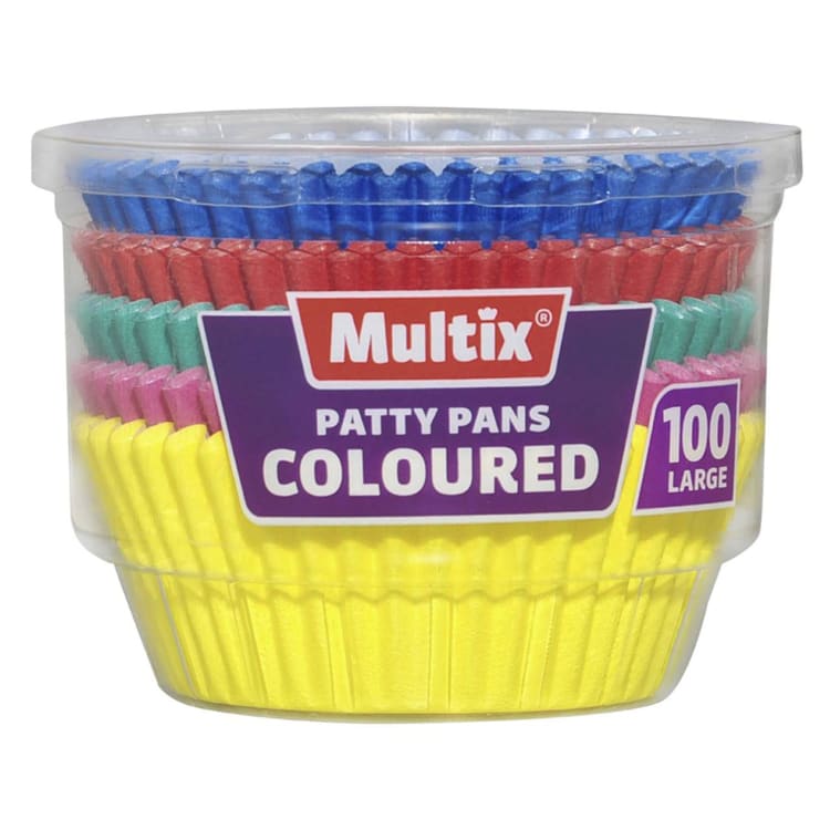 Multix Patty Pans Large Coloured