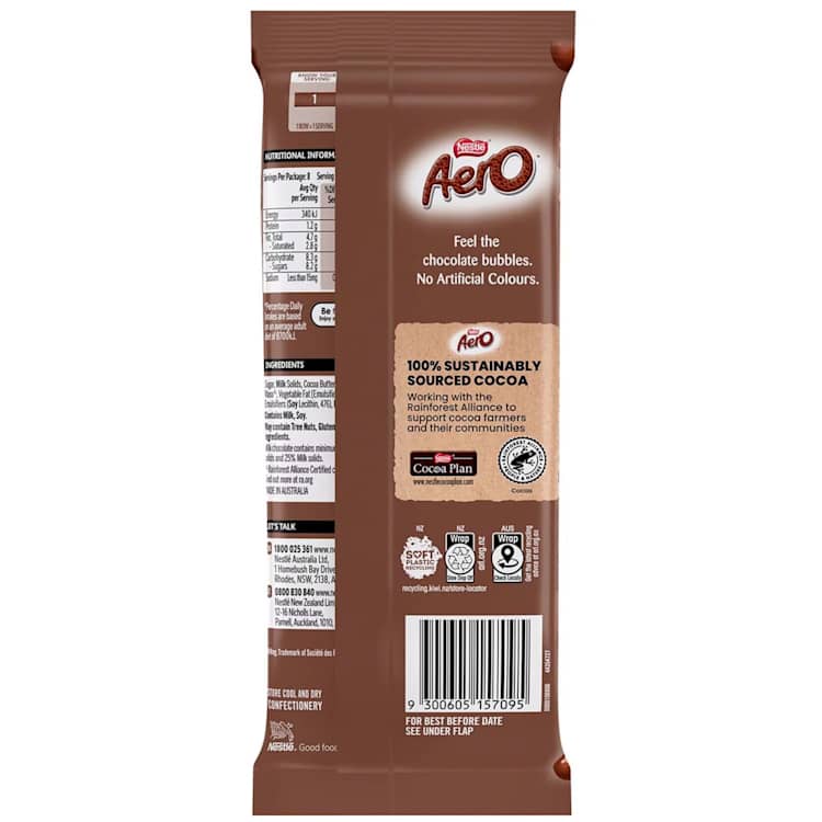 Nestlé Aero Milk Chocolate Block