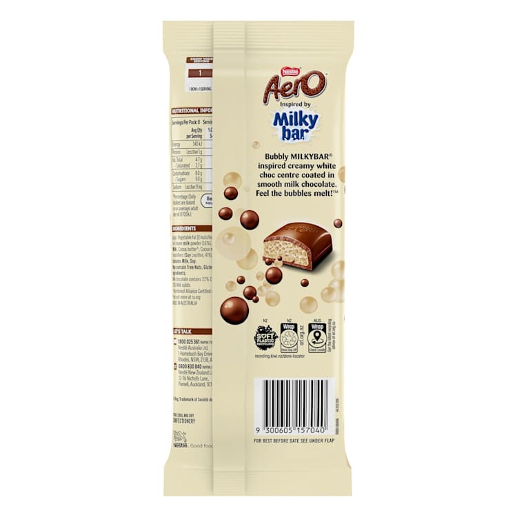 Nestlé Aero Milky Bar Block