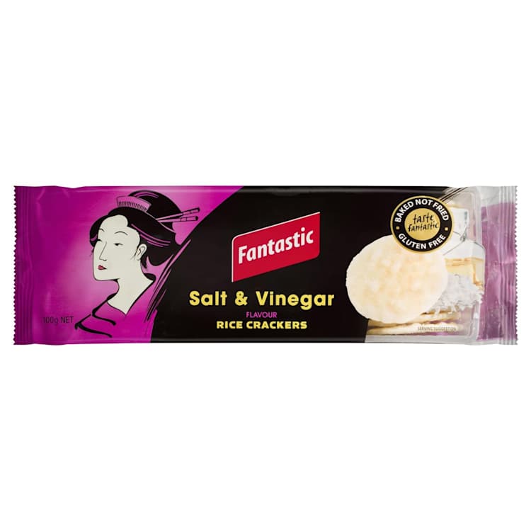 Fantastic Rice Crackers Salt & Vinegar