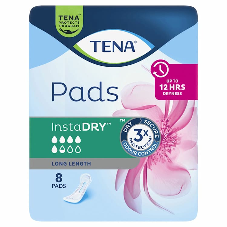Tena Pads Instadry Long Length