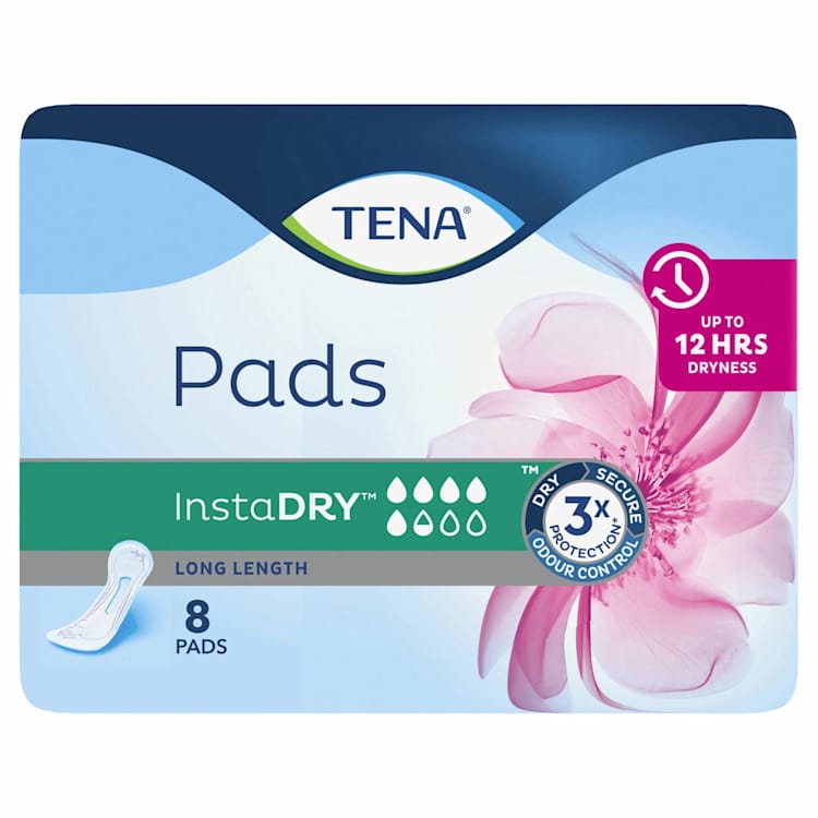 Tena Pads Instadry Long Length