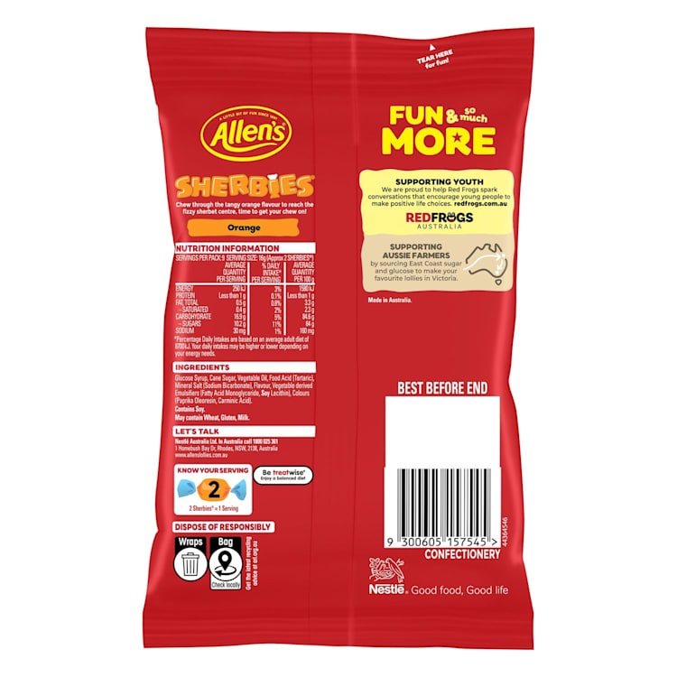 Allen's Sherbies Confectionery Fruits