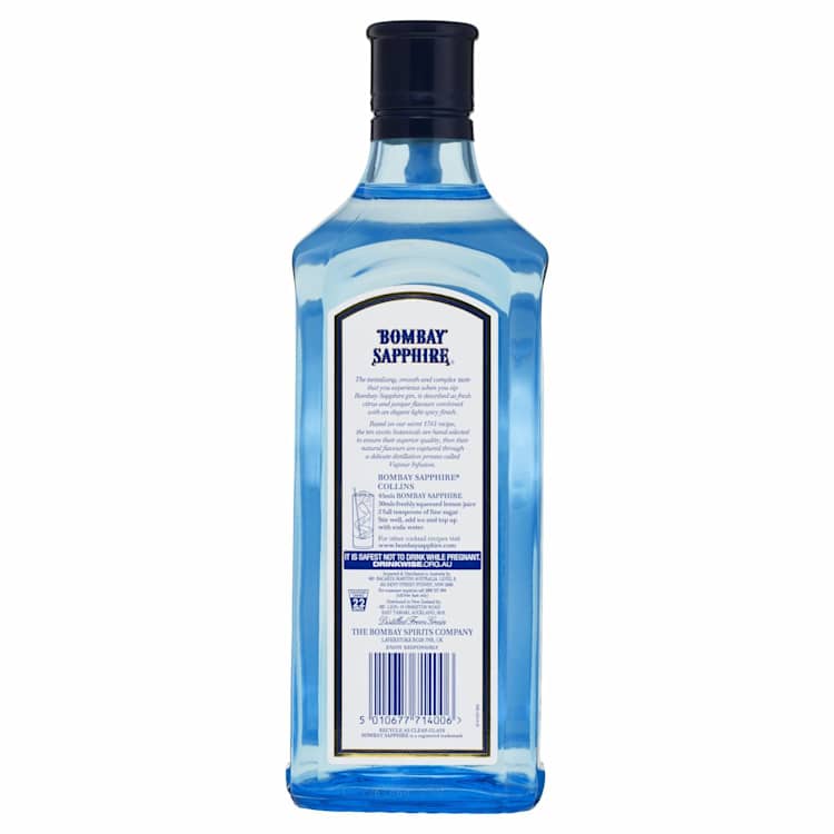 Bombay Sapphire London Dry Gin Bottle