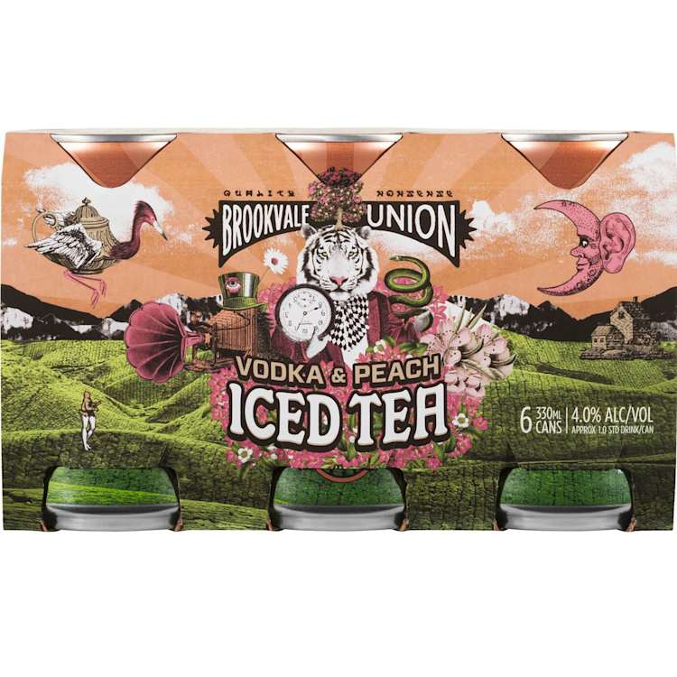 Brookvale Union Vodka & Peach Iced Tea Can