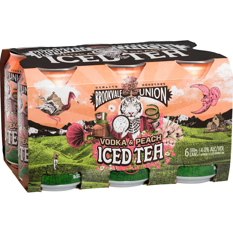 Brookvale Union Vodka & Peach Iced Tea Can