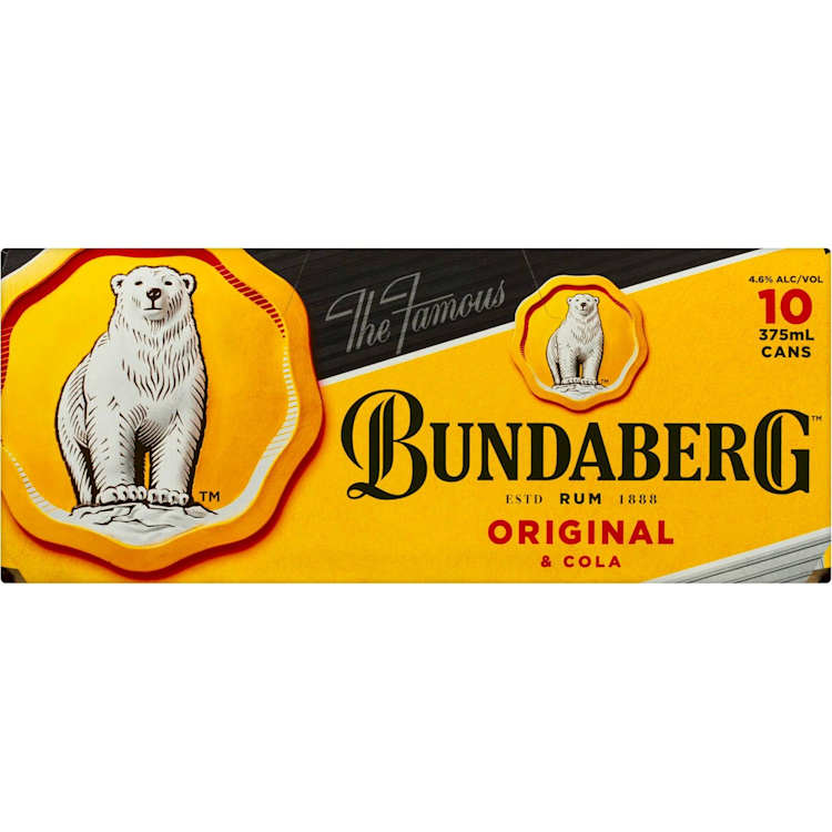 Bundaberg Original Rum & Cola Can