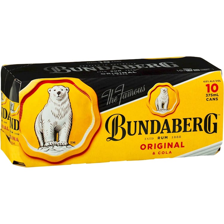 Bundaberg Original Rum & Cola Can