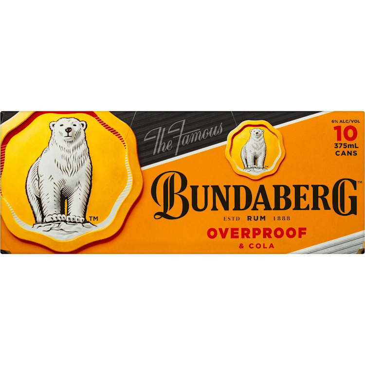 Bundaberg Overproof Rum & Cola Can