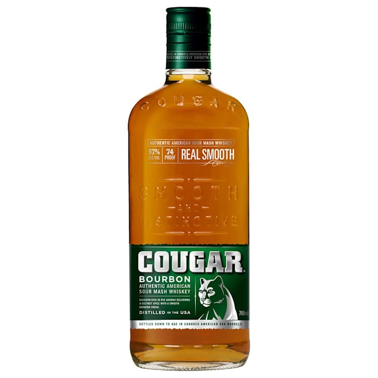 Cougar Bourbon Whiskey Bottle