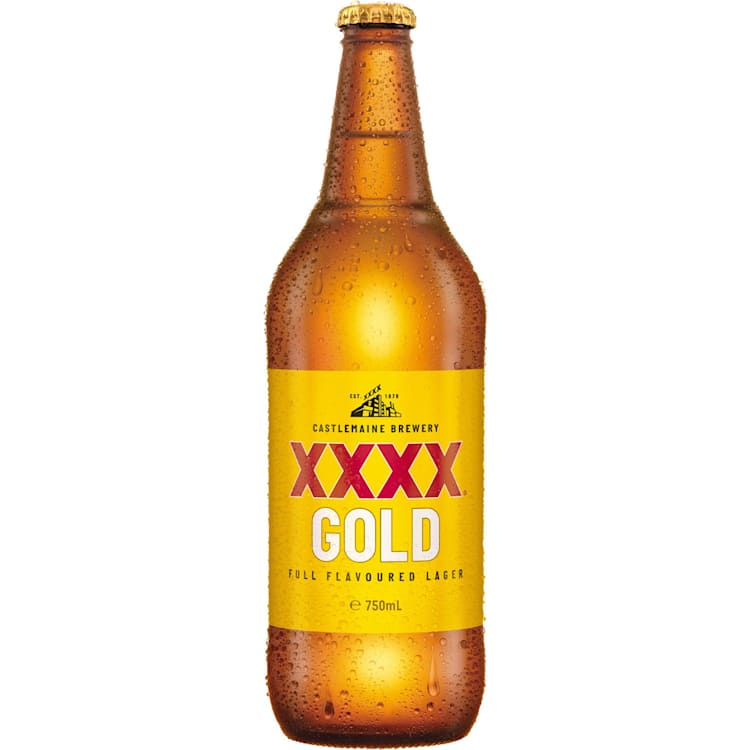 XXXX Gold Lager Bottle