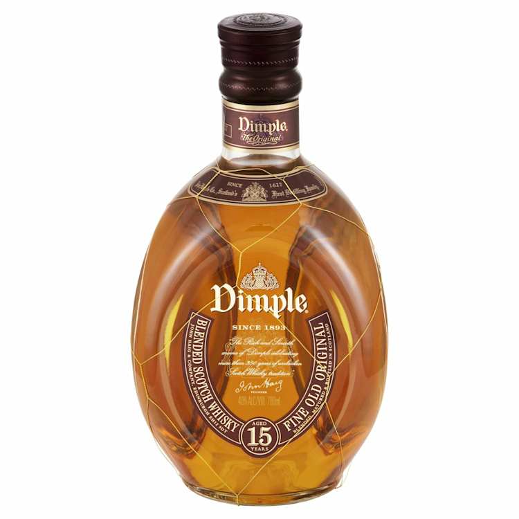 Dimple 15 Year Old Scotch Whisky Bottle