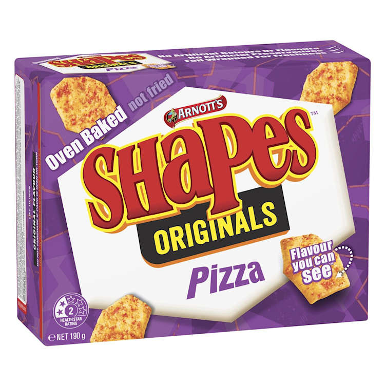 Arnott's Shapes Originals Cracker Biscuits Pizza