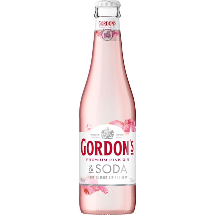 Gordon's Pink Gin & Soda Bottle
