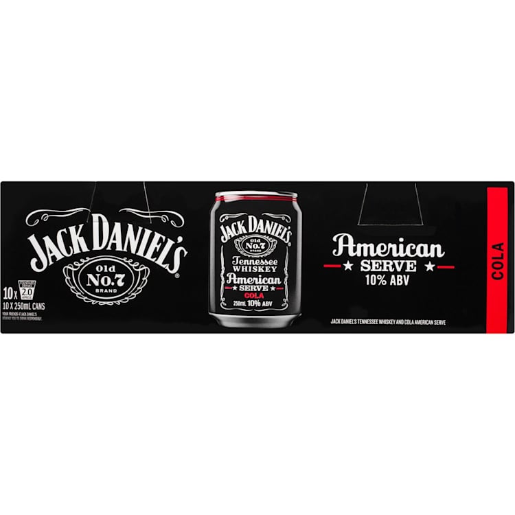 Jack Daniel's & Cola American Serve Can
