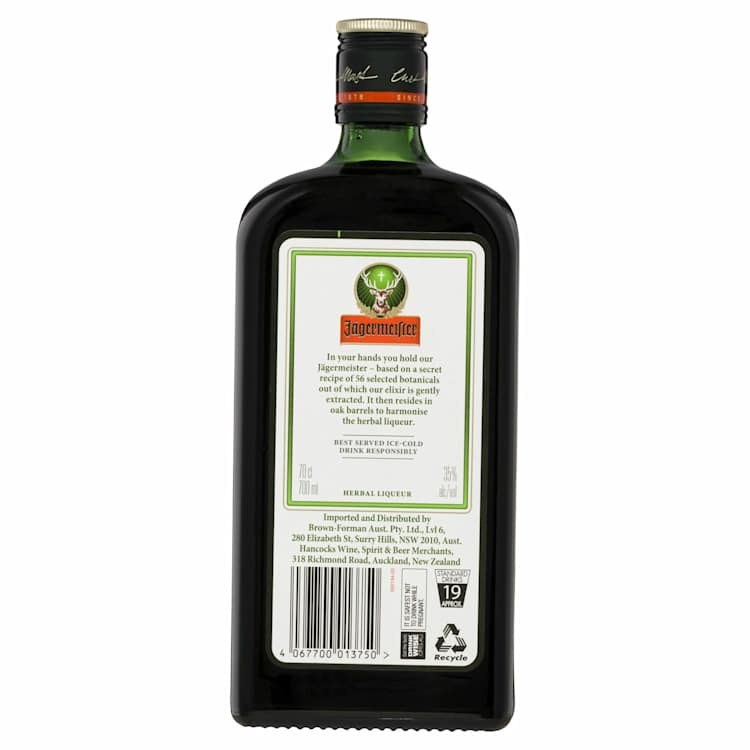 Jagermeister Liqueur Bottle