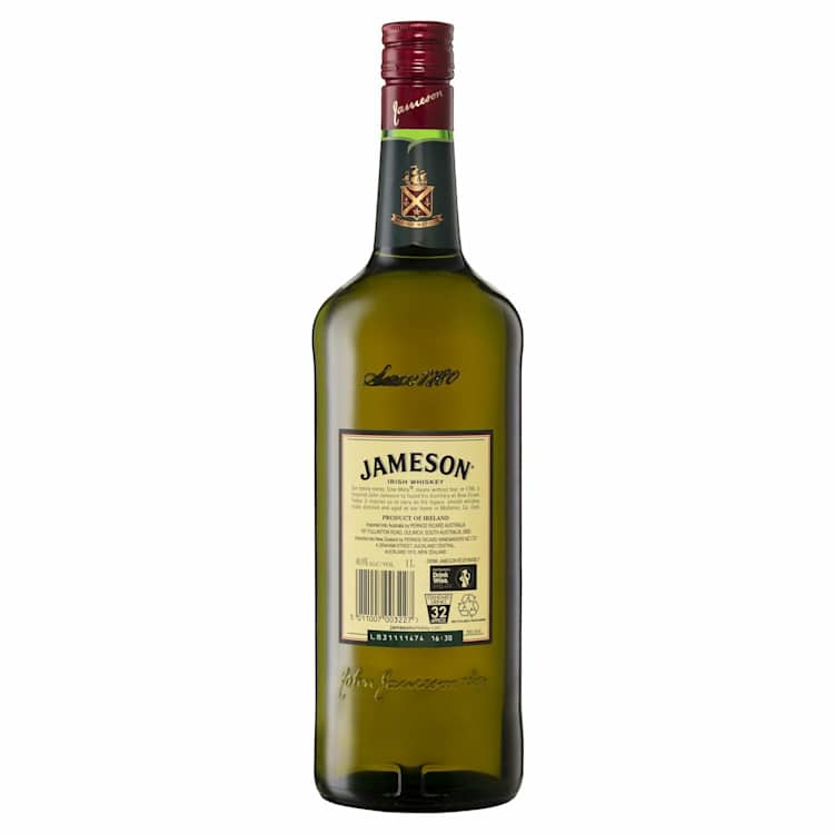 Jameson Irish Whiskey Bottle 1L