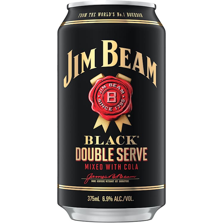 Jim Beam Black & Cola Double Serve Can
