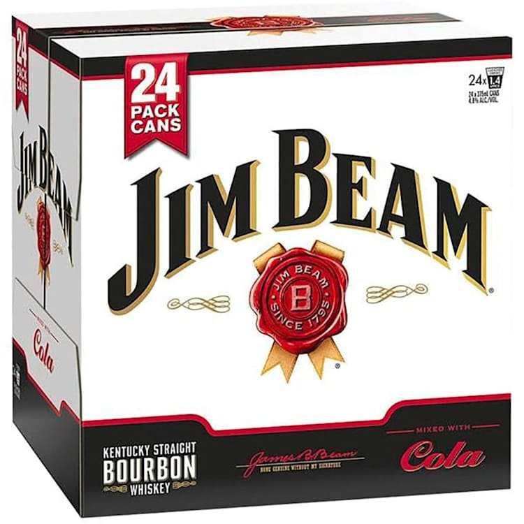 Jim Beam White & Cola Can