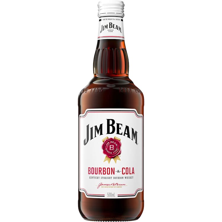 Jim Beam White Label & Cola Bottle