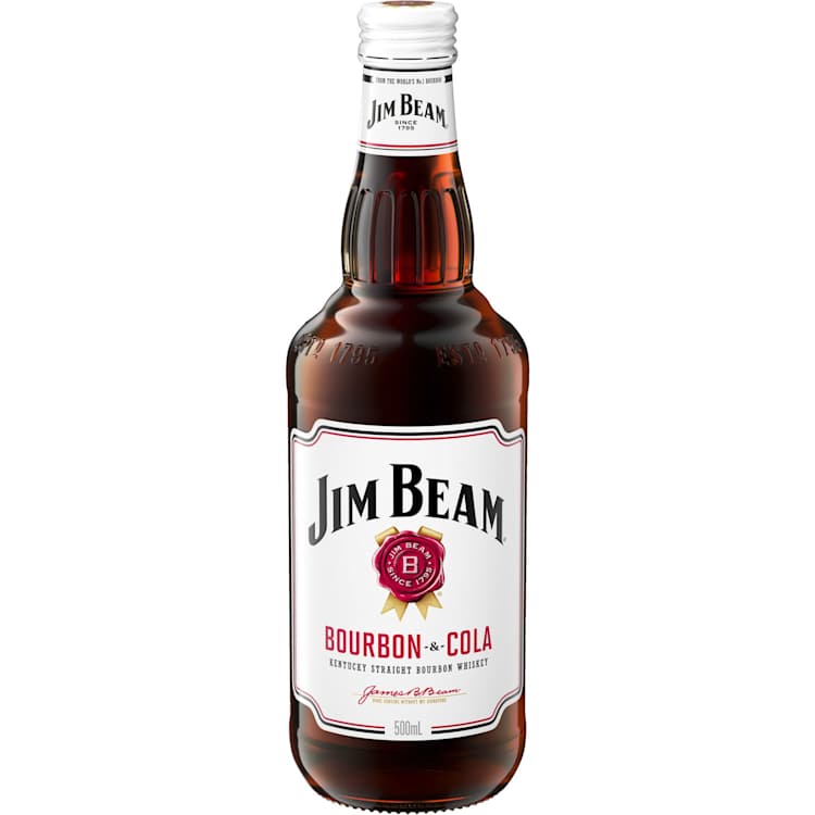 Jim Beam White Label & Cola Bottle
