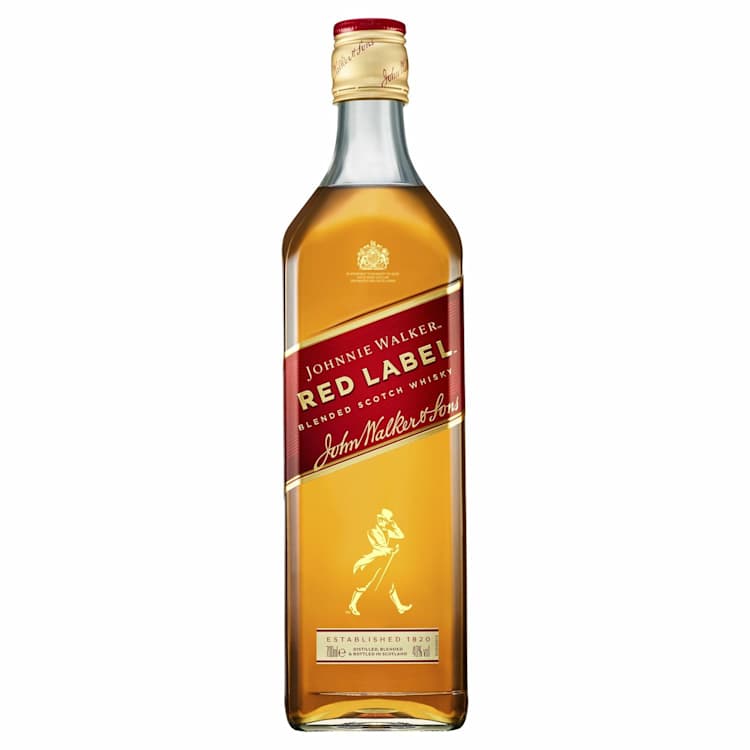 Johnnie Walker Red Label Scotch Whisky Bottle