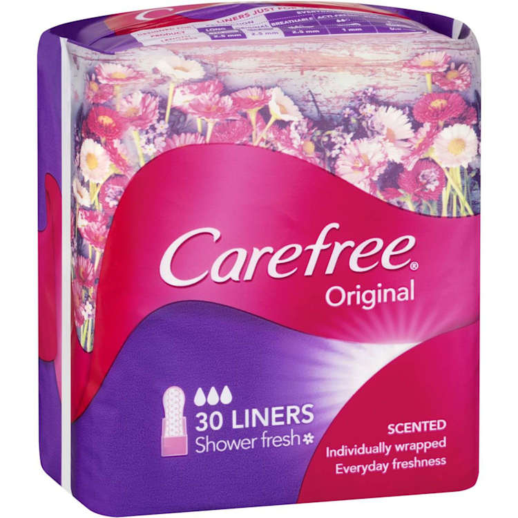 Carefree Panty Liners Shower Fresh Liners