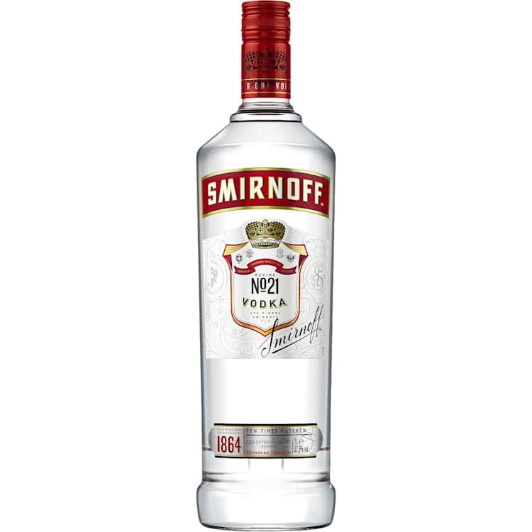 Smirnoff Red Vodka Bottle 1L