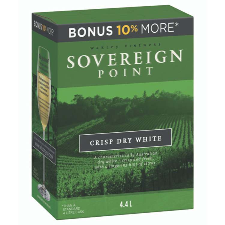 Sovereign Point Crisp Dry White Cask 4.4L
