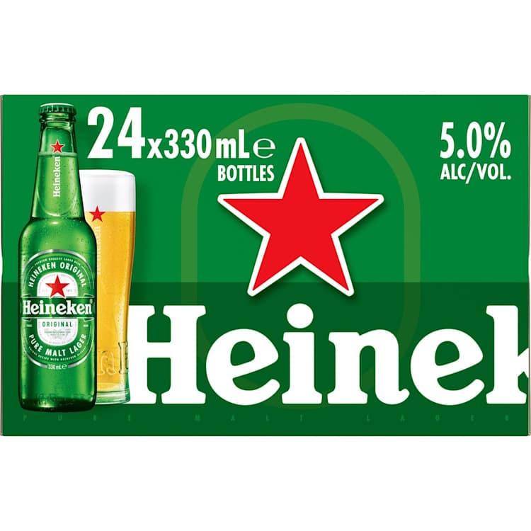 Heineken Original Lager Bottle Carton