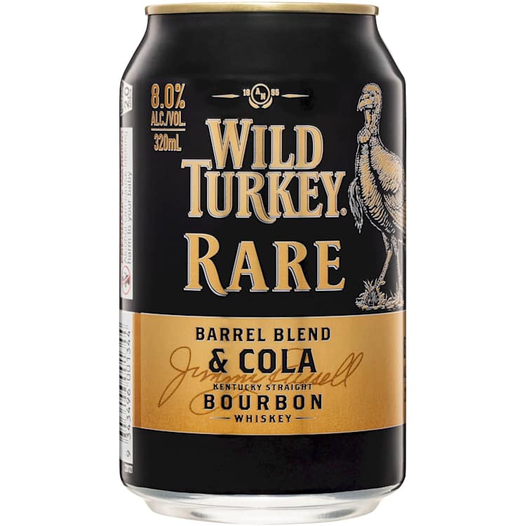 Wild Turkey Rare & Cola Can