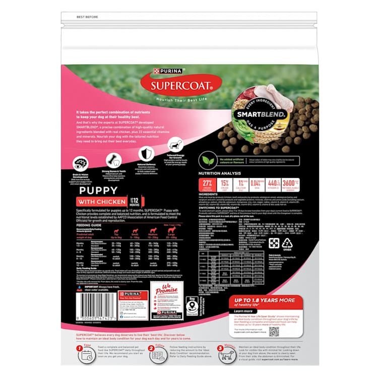 Supercoat Smartblend Puppy Food With Chicken