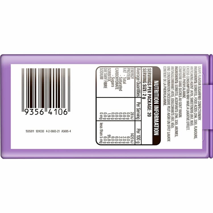 Eclipse Sugar Free Mints Grape