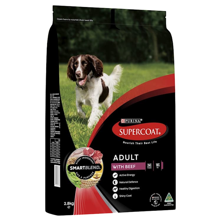Supercoat Smartblend Adult Dog Food With Beef