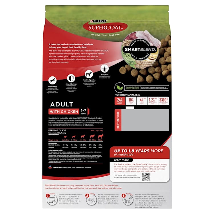 Supercoat Smartblend Adult Dog Food With Chicken