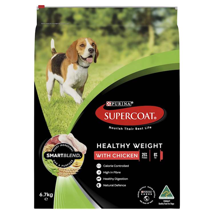 Supercoat Smartblend Adult Healthy Weight Dog Food With Chicken